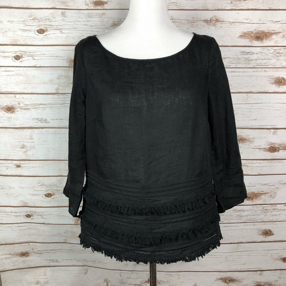 Anthropologie Tops - Anthropologie Meadow Rue Olathe Linen Blouse